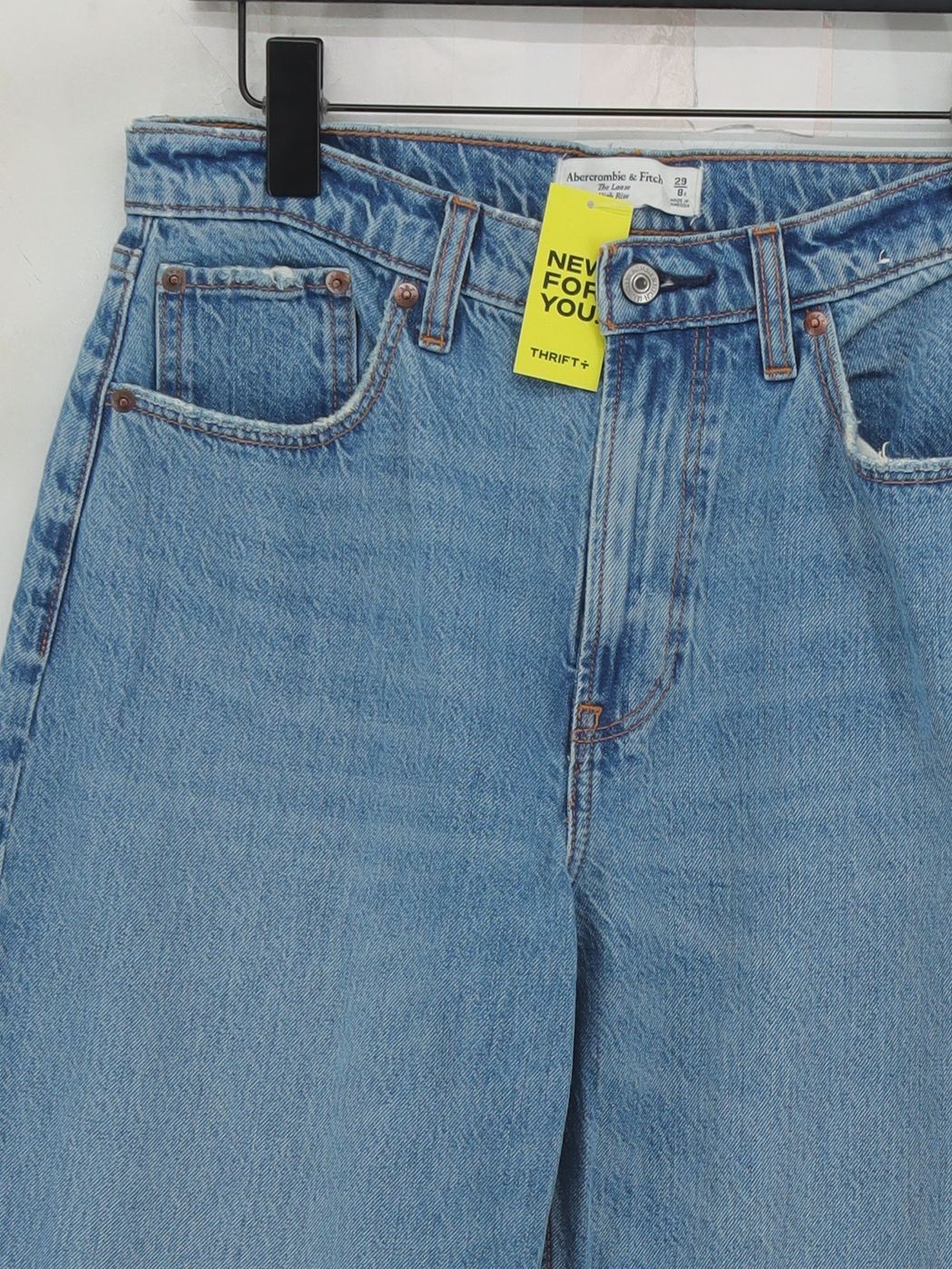 Abercrombie & Fitch Women's Jeans W 29 in Blue Elastane - Image 3
