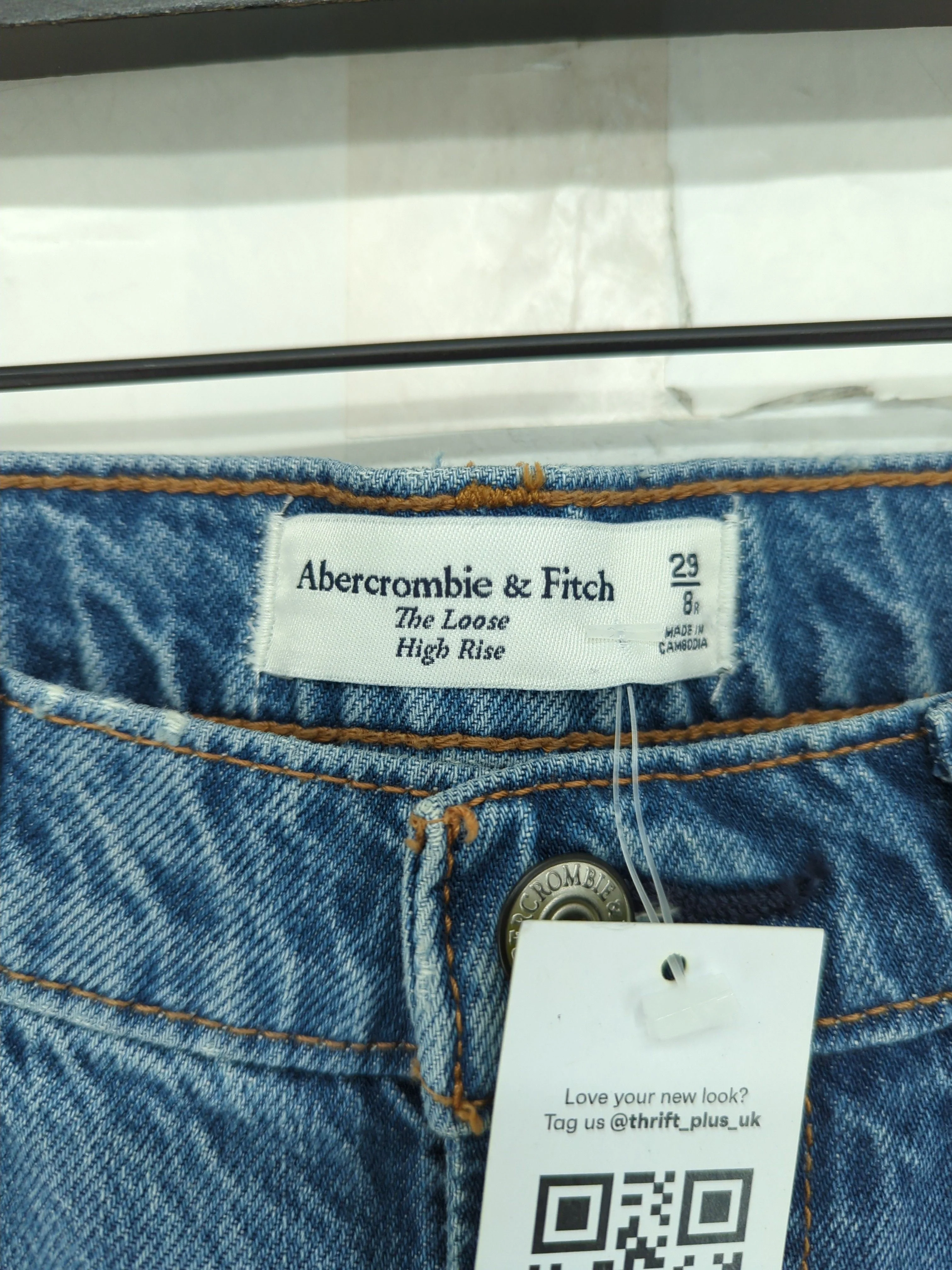 Abercrombie & Fitch Women's Jeans W 29 in Blue Elastane - Image 6