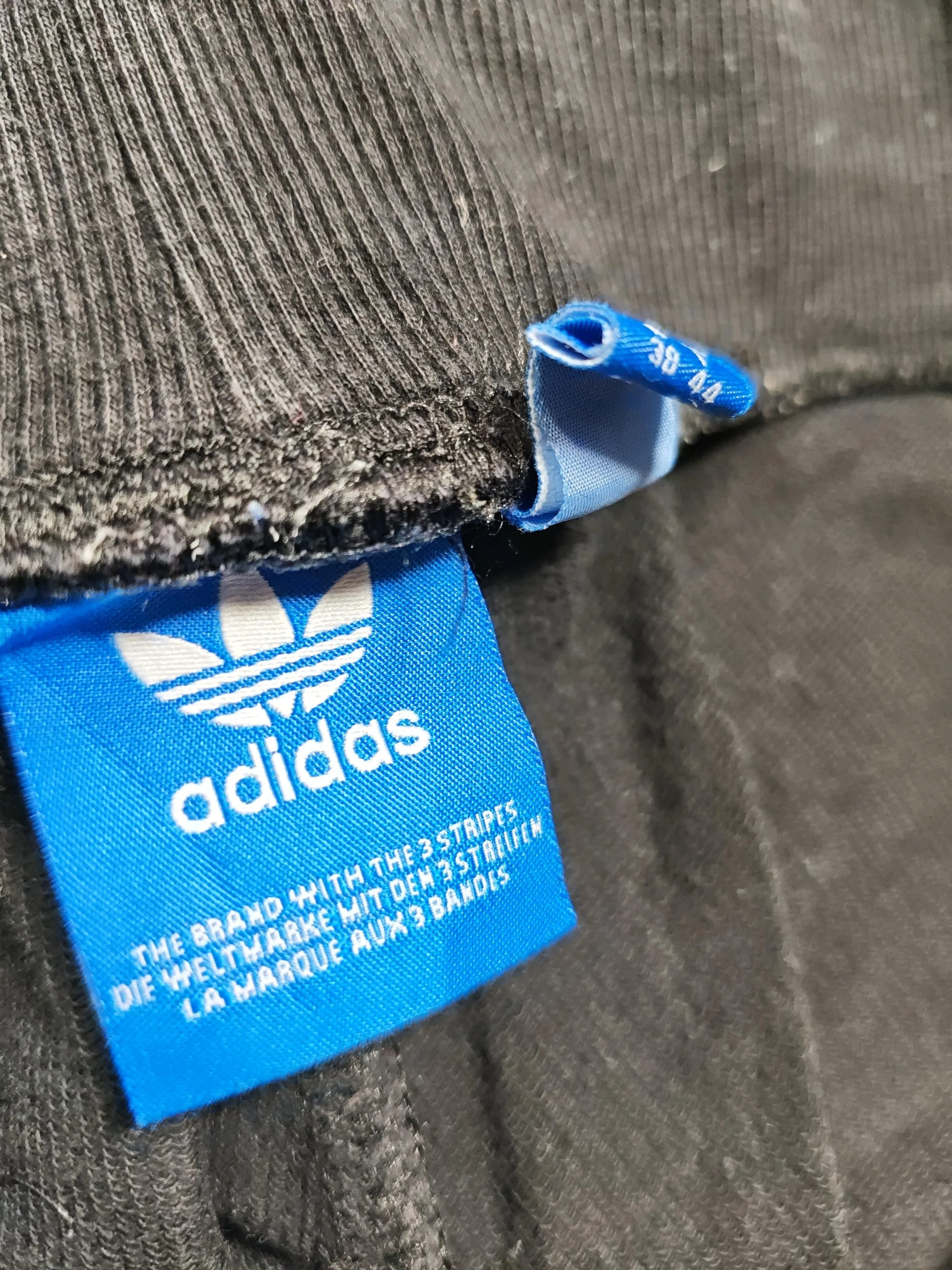 Adidas Men's Sports Bottoms L Black Graphic Cotton with Elastane Sweatpants - Image 5