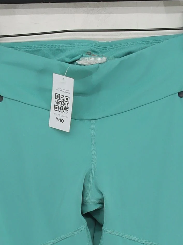 Asics Women's Leggings M Green Nylon with Spandex Capri - Image 3