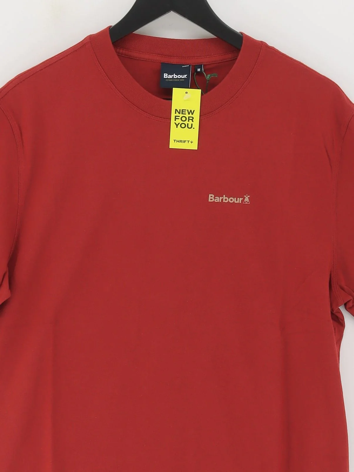 Barbour Men's T-Shirt M Brown Graphic 100% Cotton Basic New with tags - Image 3