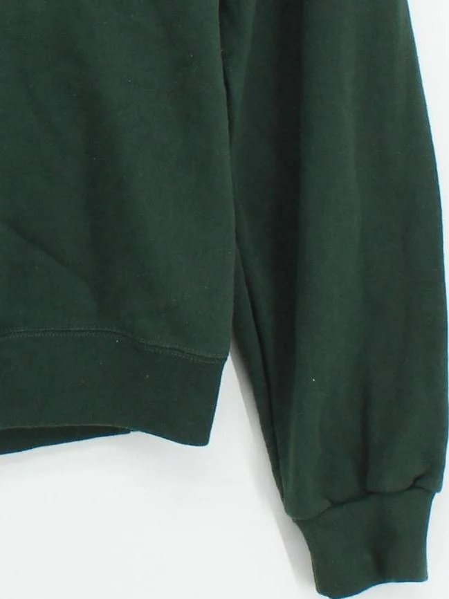 Champion Men's Hoodie M Green Graphic Cotton with Polyester Pullover - Image 4