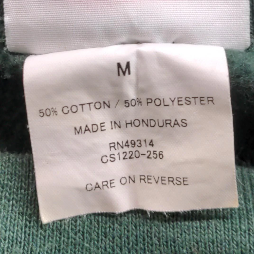 Champion Men's Hoodie M Green Graphic Cotton with Polyester Pullover - Image 7