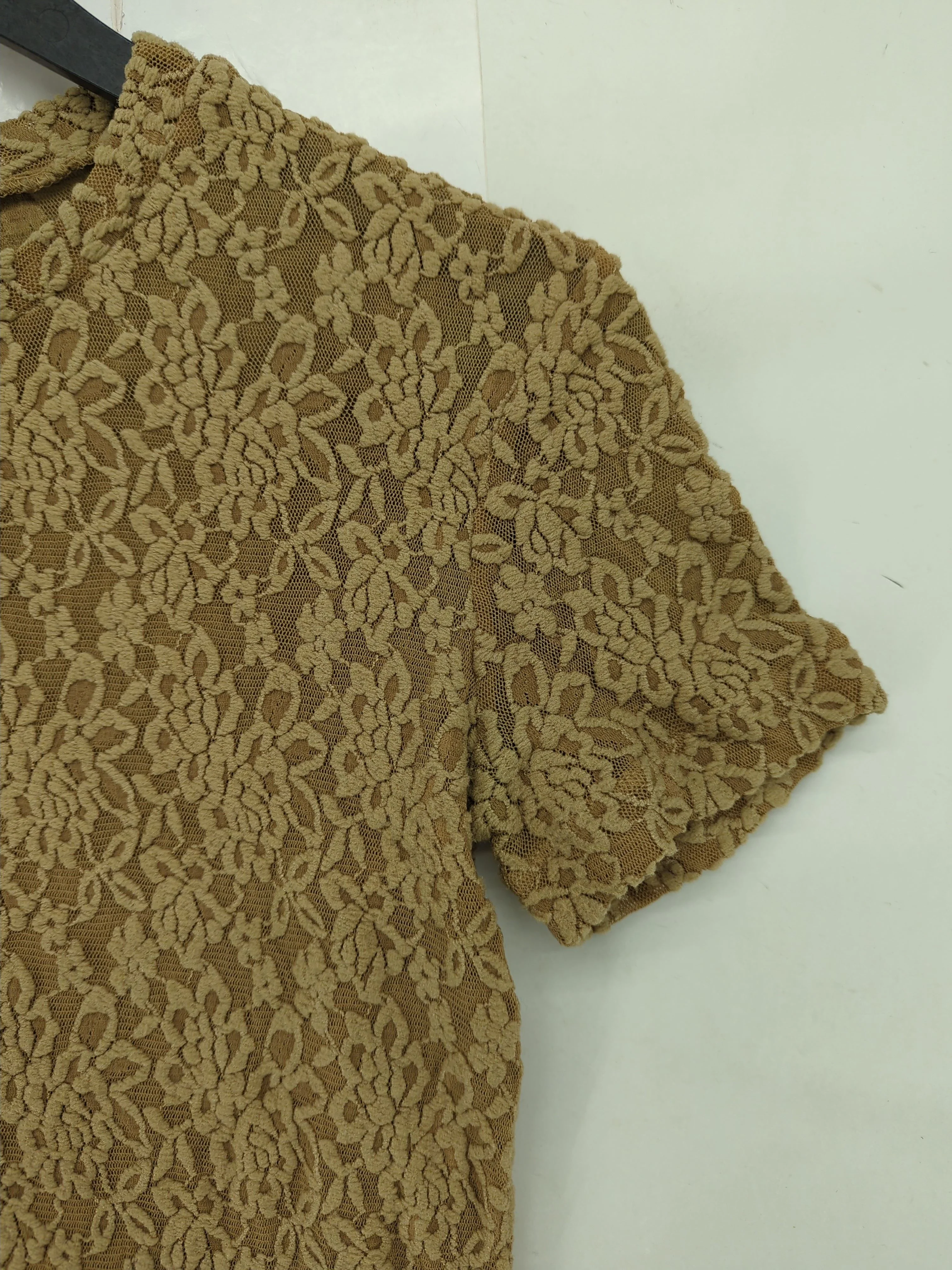 Dolce & Gabbana Women's Top S Tan Polyamide with Nylon Basic - Image 4