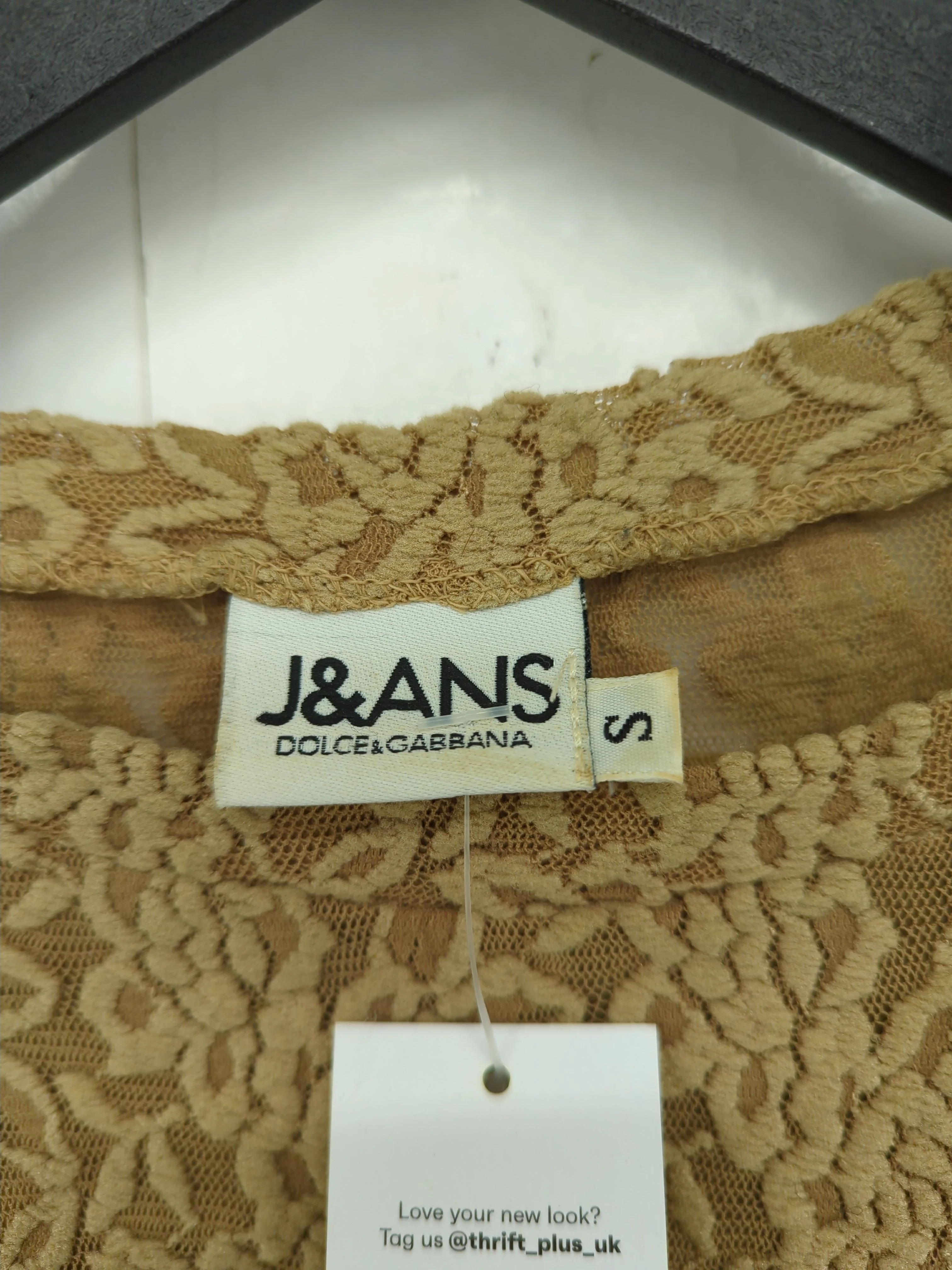 Dolce & Gabbana Women's Top S Tan Polyamide with Nylon Basic - Image 5