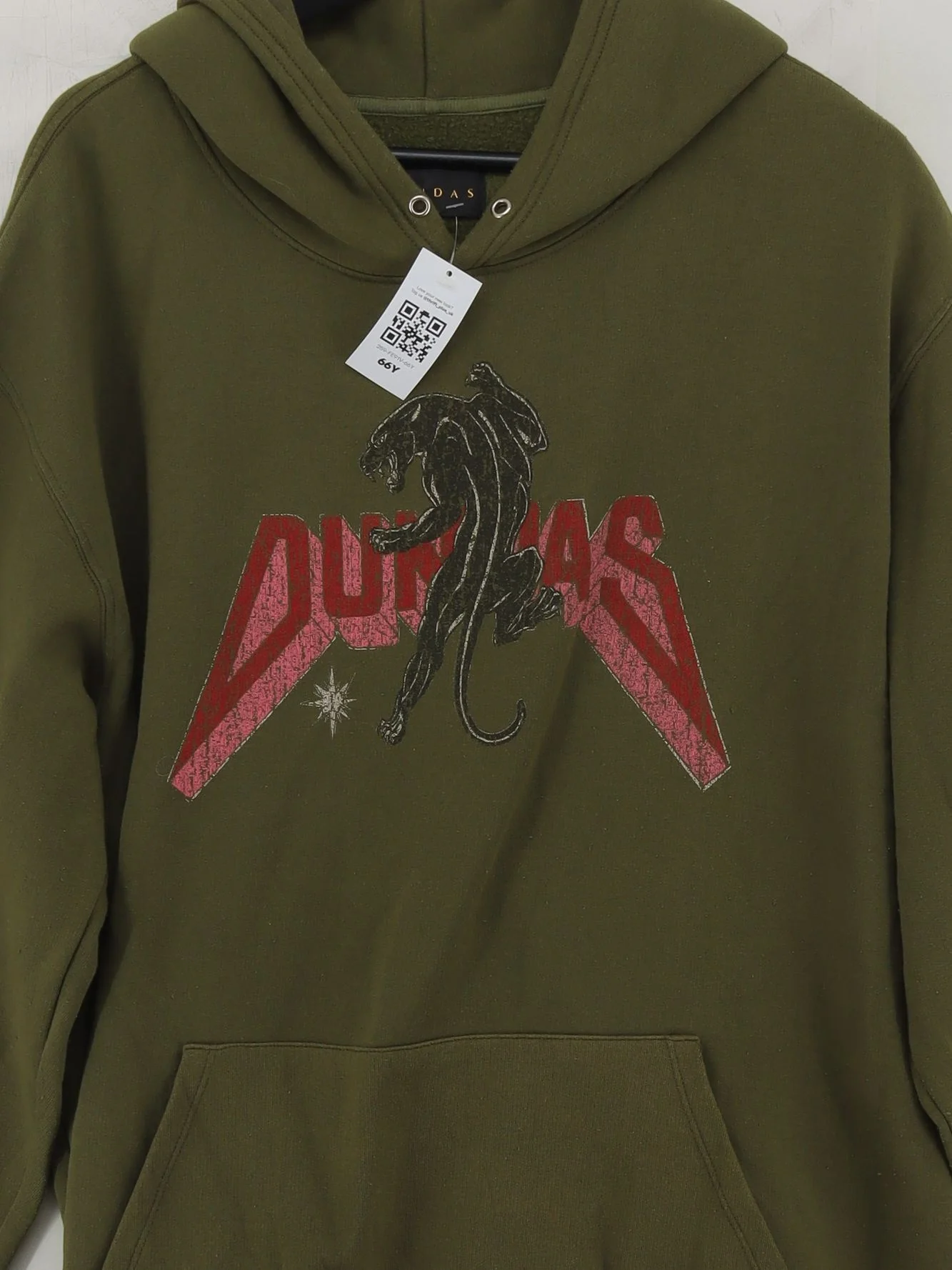 Dundas ( London ) Men's Hoodie L Green Graphic 100% Other Pullover - Image 3