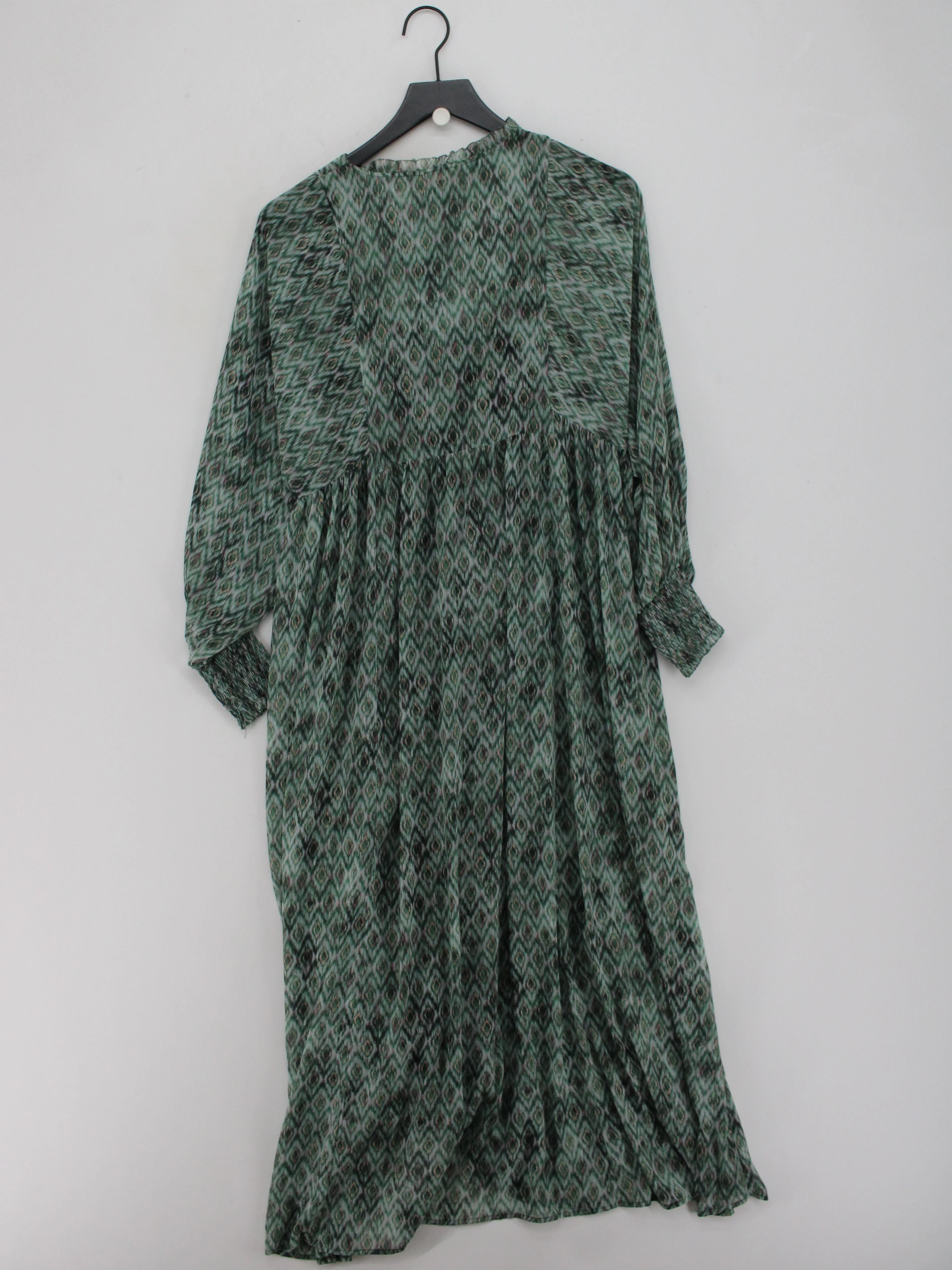 Hush Shirt Midi Dress UK12 in Green RRP £119 - Image 3