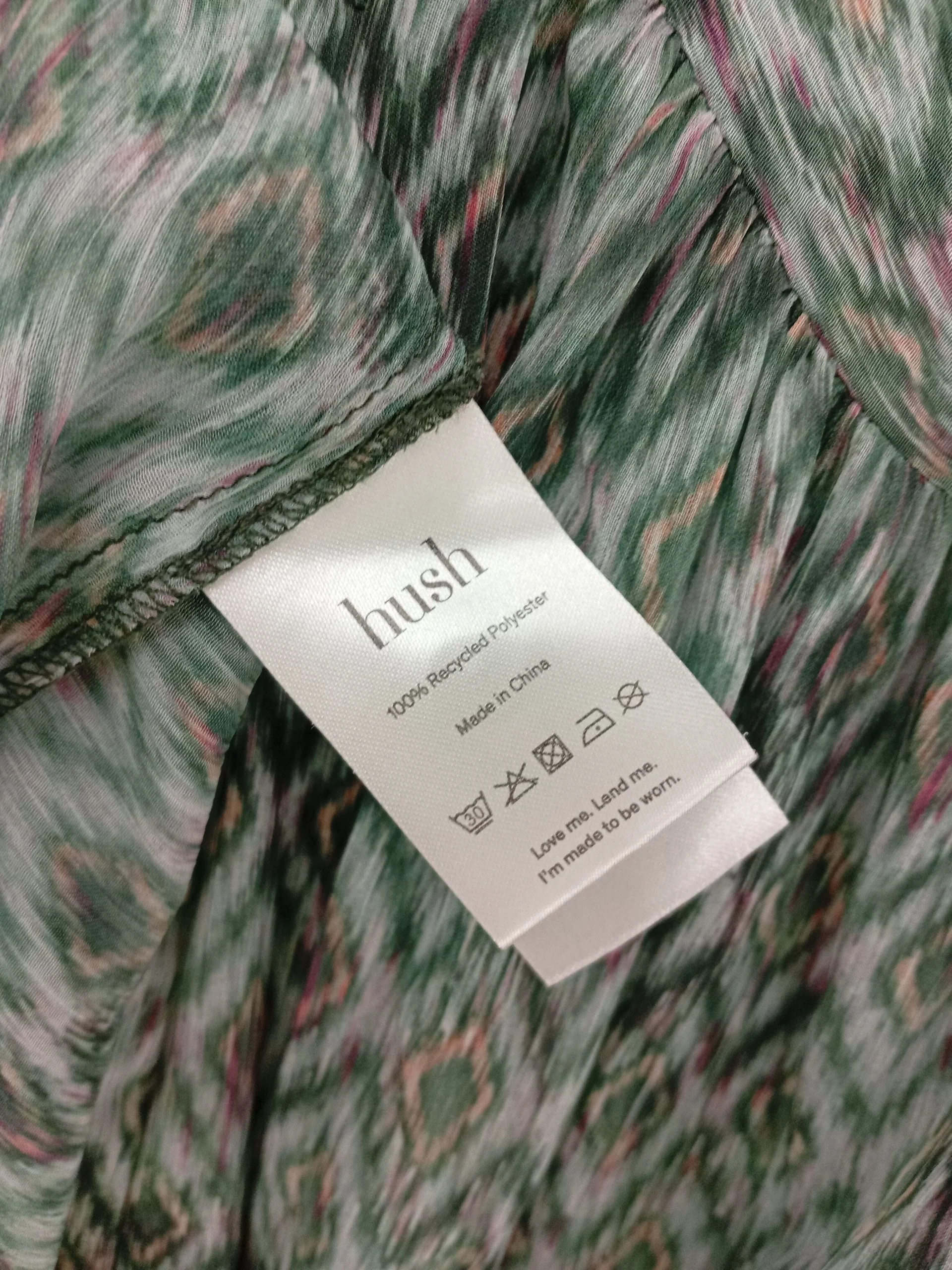 Hush Shirt Midi Dress UK16 in Green RRP £119 - Image 7