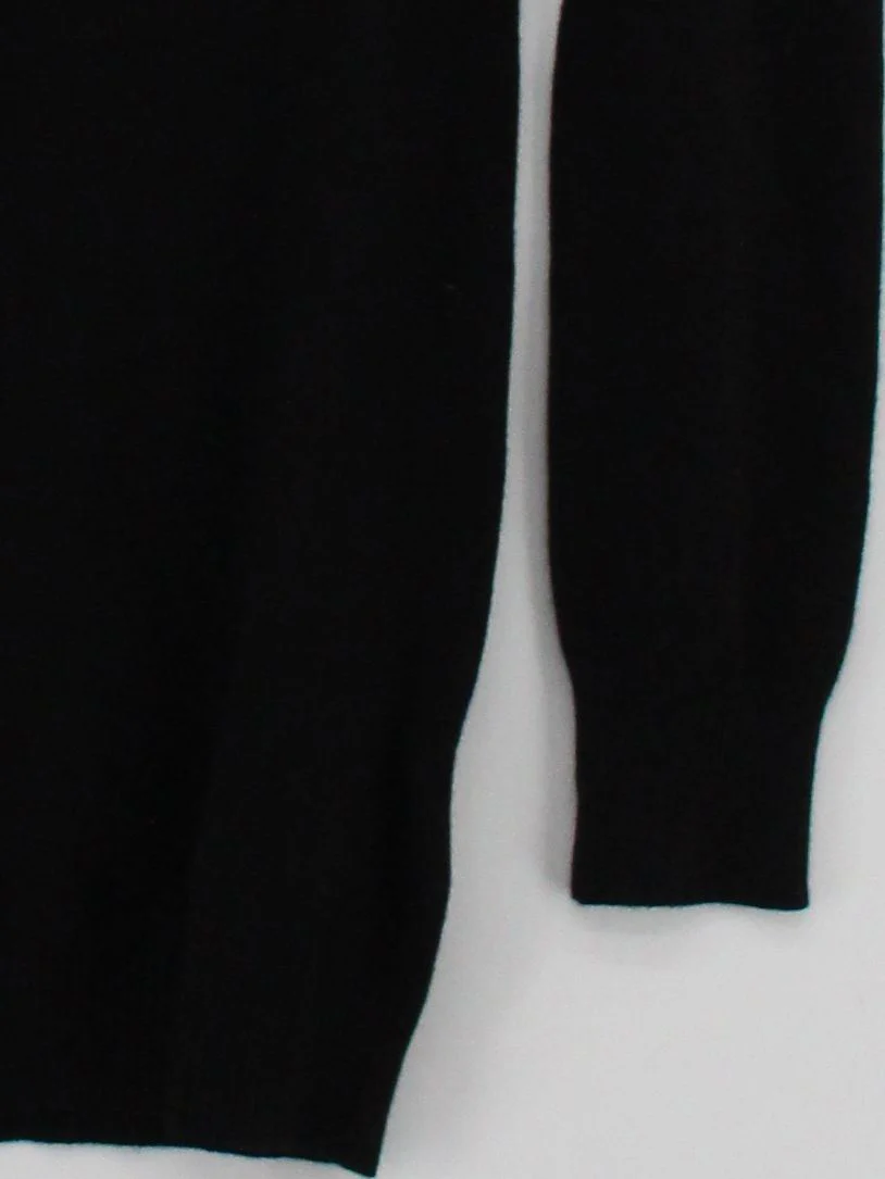 Laura Scott Men's Jumper S Black Viscose with Polyamide Pullover New with tags - Image 4