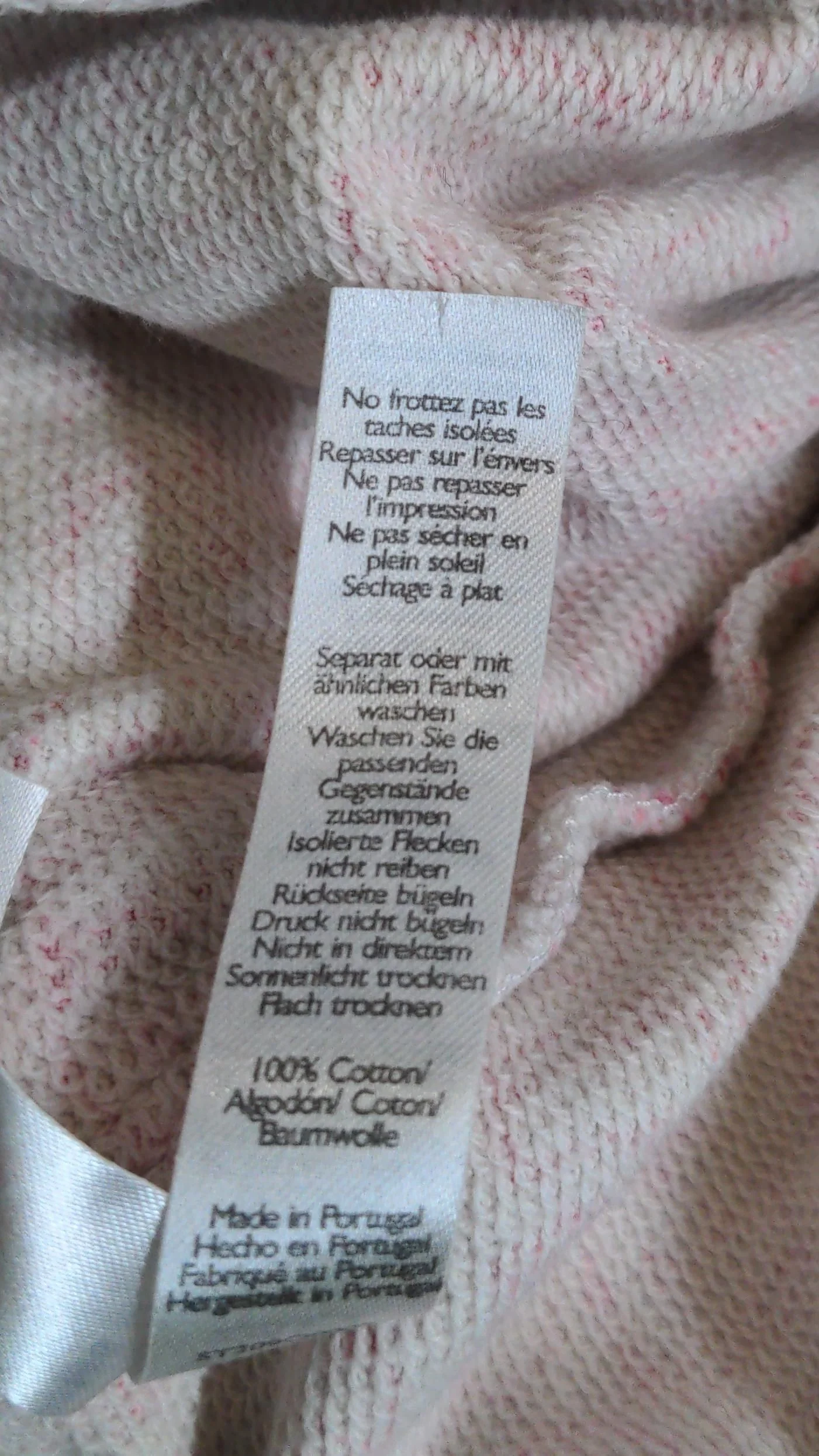 Les Girls Les Boys Women's Sports Bottoms S Cream 100% Cotton Sweatpants - Image 6