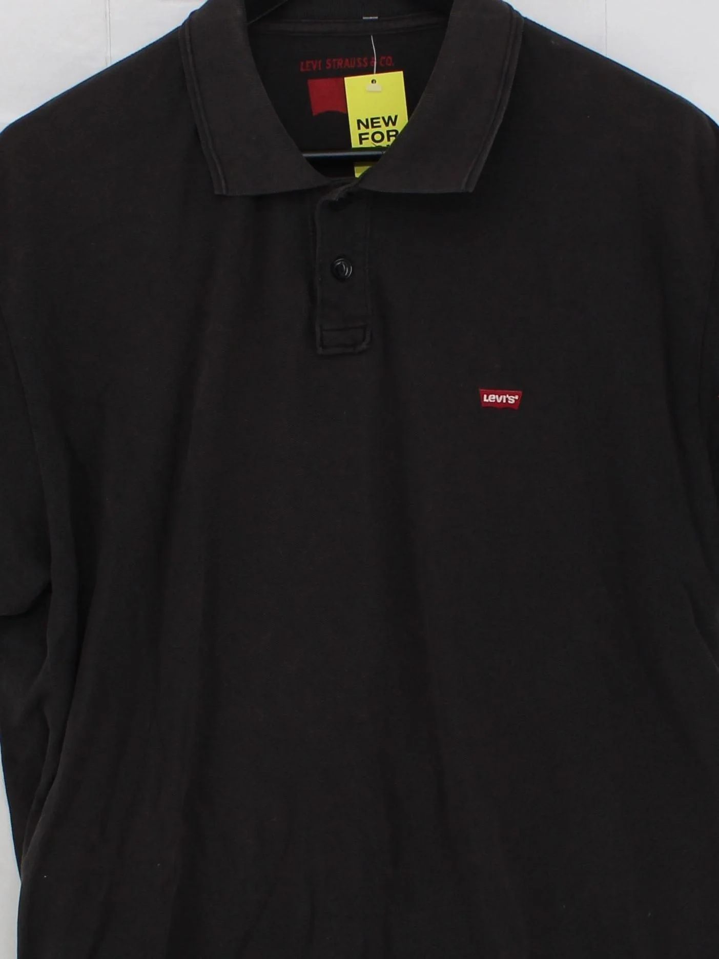 Levi’s Men's Polo XL Black 100% Cotton Basic - Image 3