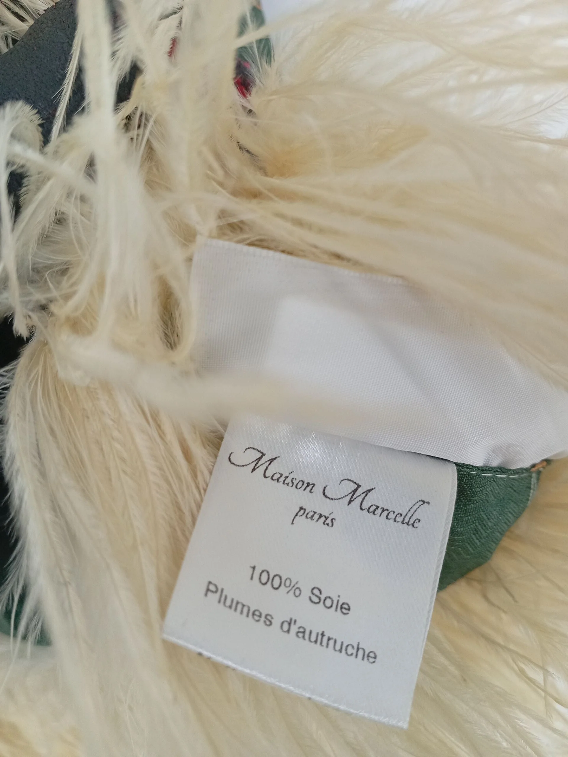 Maison Marcelle Women's Top M Green Silk with Animal Fur Basic New with tags - Image 6