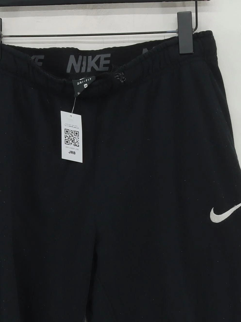Nike Men's Sports Bottoms M Black 100% Polyester Sweatpants - Image 3