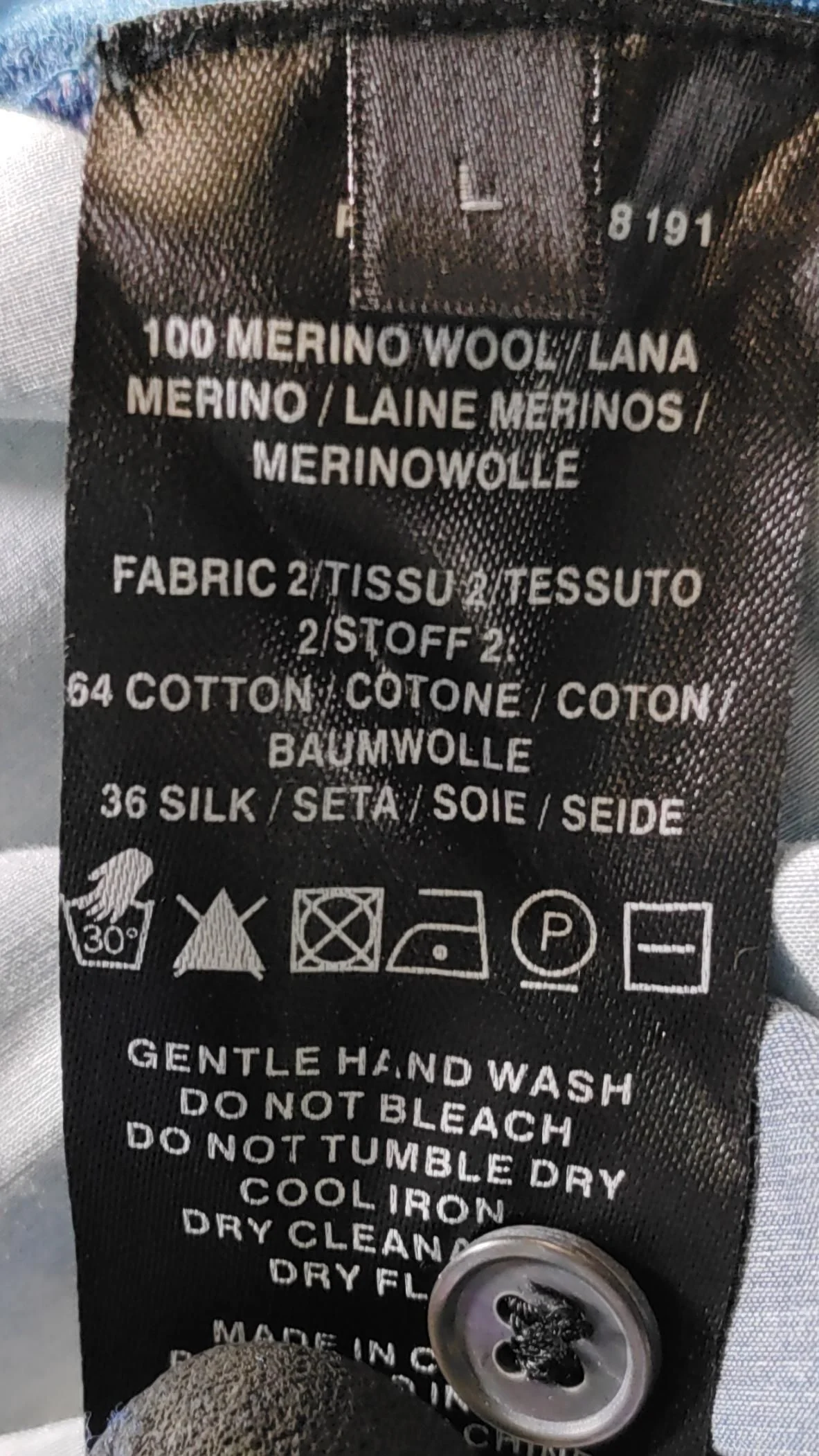 Paul Smith Women's Cardigan L Blue Wool with Cotton, Silk Cardigan - Image 6