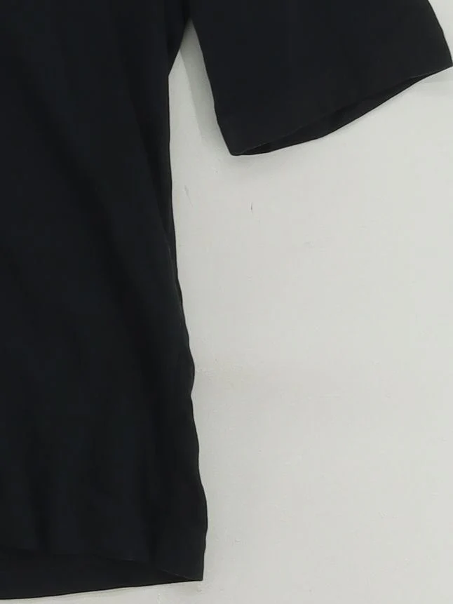 Peter Hahn Women's Top UK 12 Black Cotton with Silk Basic - Image 4