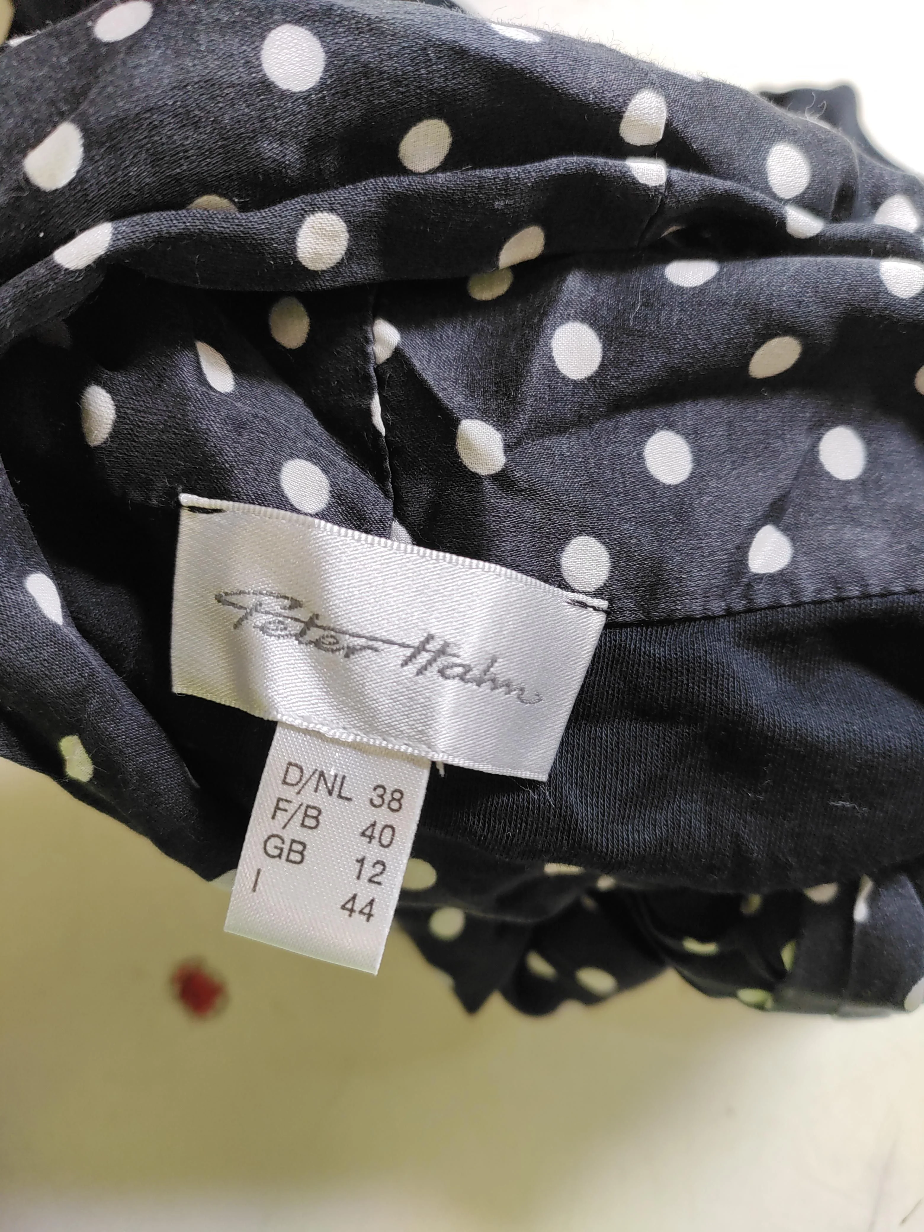 Peter Hahn Women's Top UK 12 Black Cotton with Silk Basic - Image 6