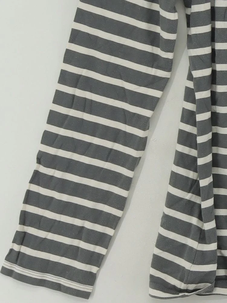 Seasalt Men's T-Shirt L Grey Striped 100% Cotton Basic - Image 4