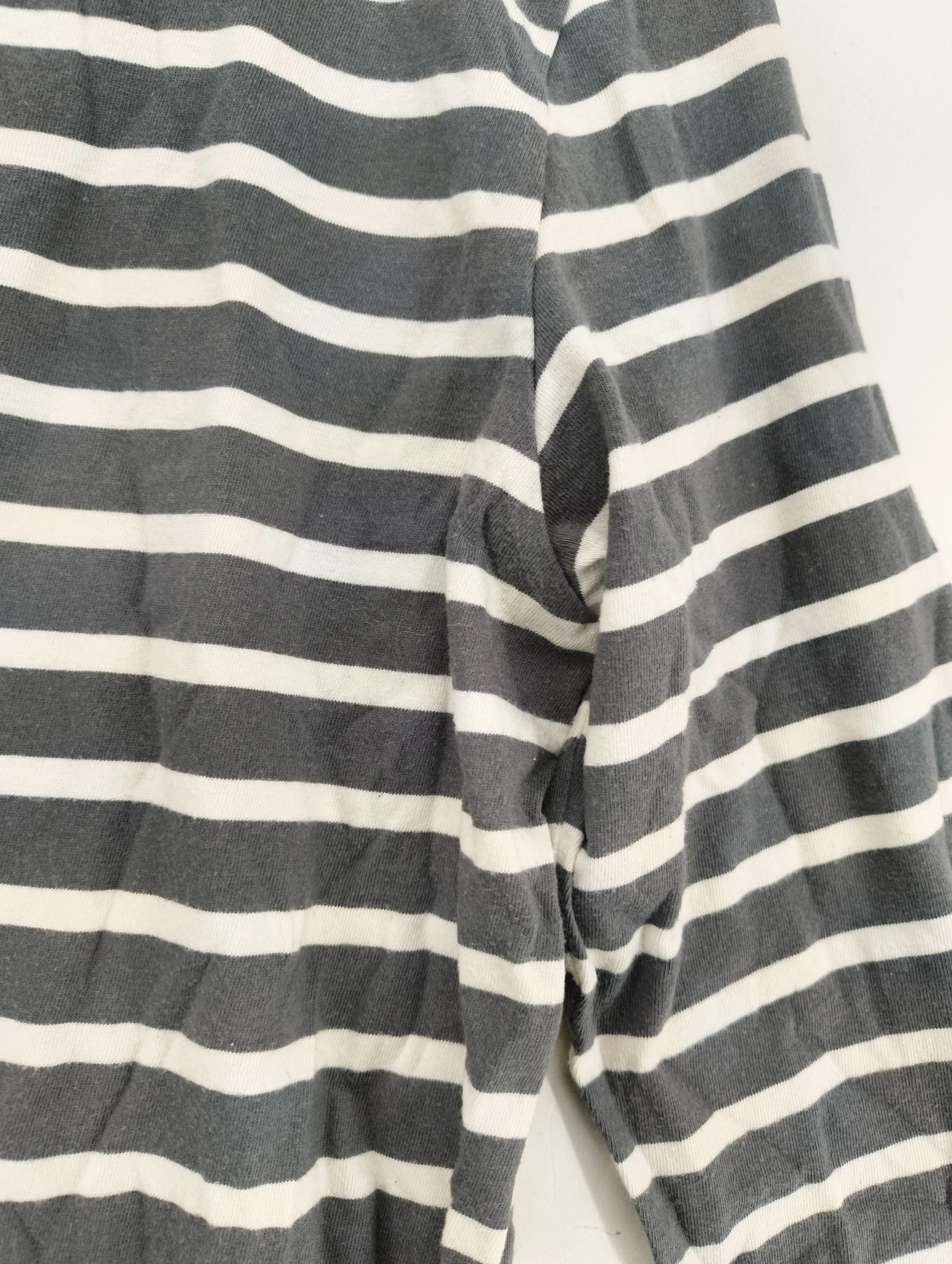 Seasalt Men's T-Shirt L Grey Striped 100% Cotton Basic - Image 5