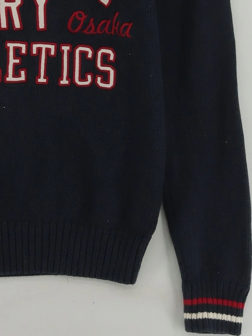 Superdry Men's Jumper S Blue Graphic 100% Cotton Round Neck Pullover - Image 4