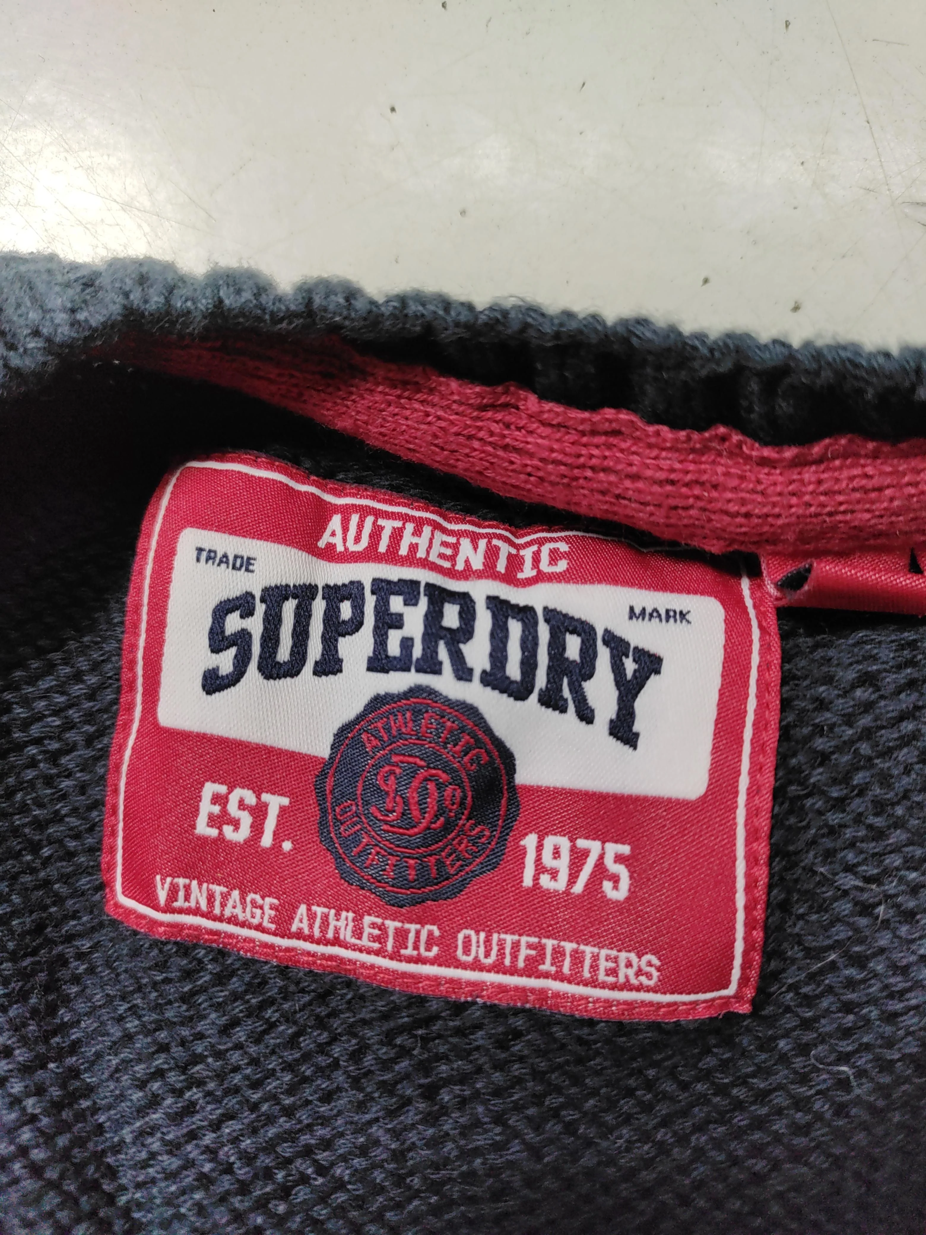 Superdry Men's Jumper S Blue Graphic 100% Cotton Round Neck Pullover - Image 5