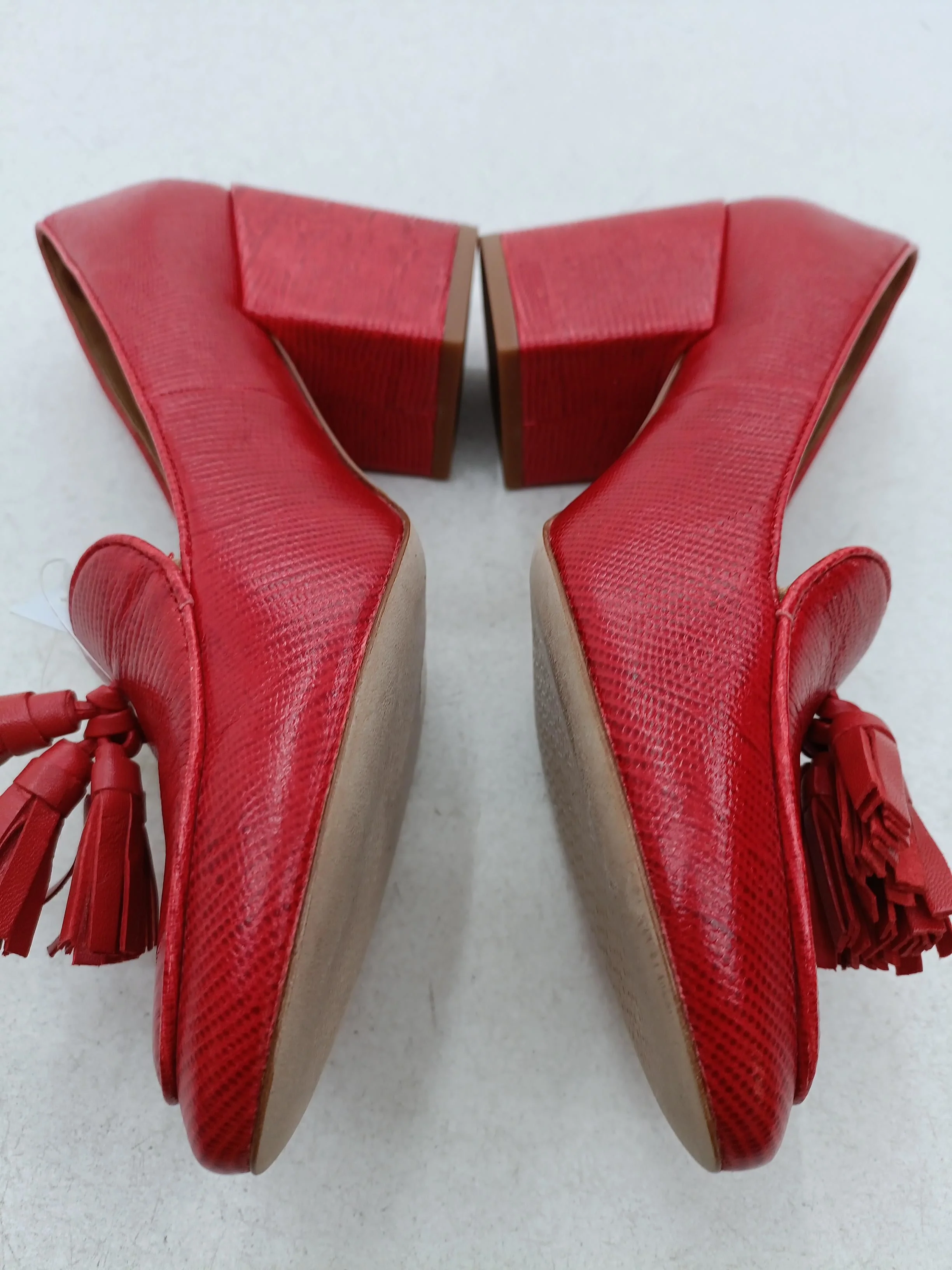 Tory Burch Women's Heels UK 6.5 Red 100% Leather Court - Image 7