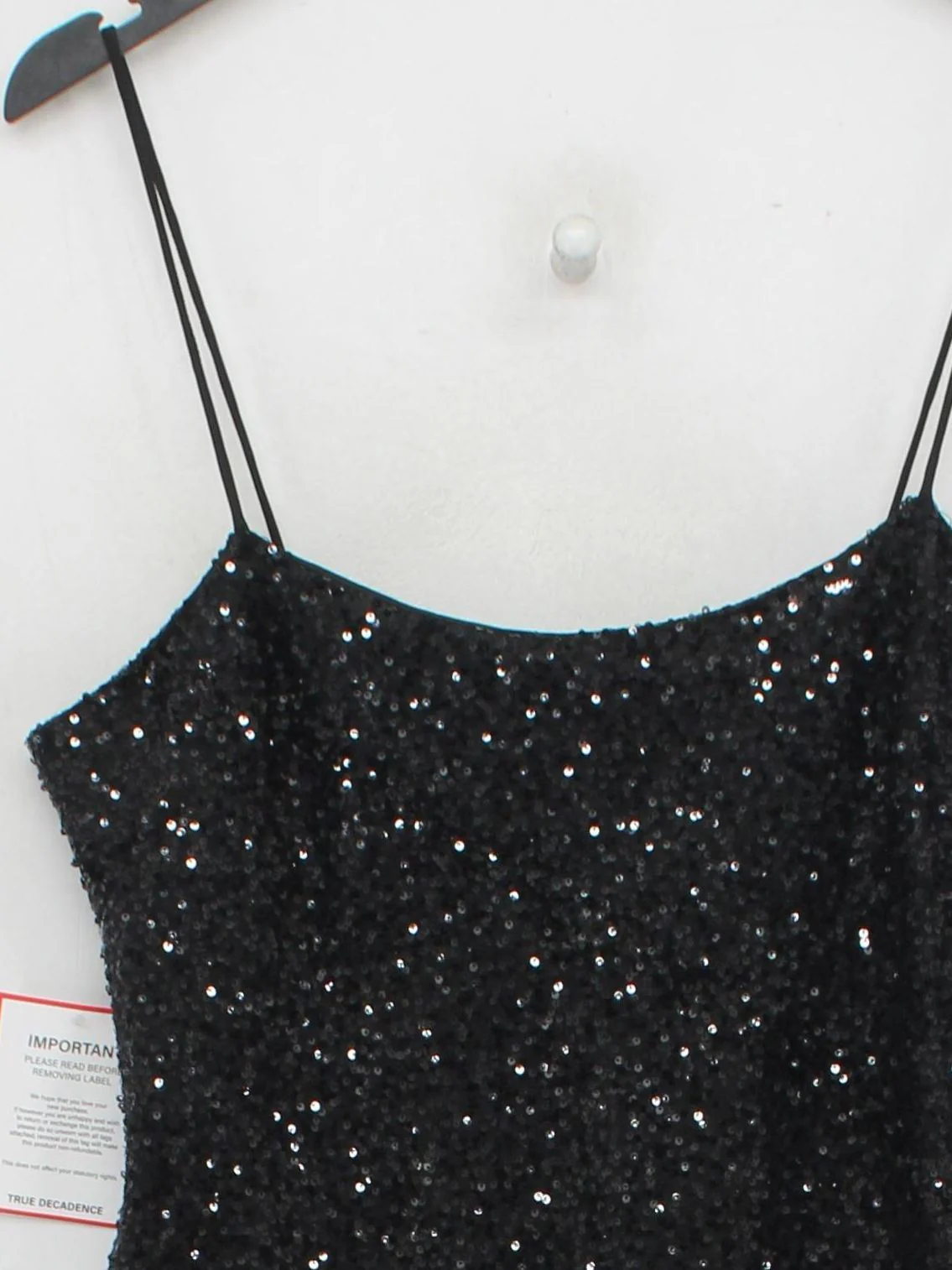 True Decadence Slip Midi Dress UK12 in Black RRP £115 - Image 4