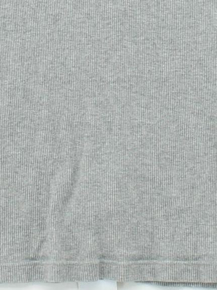 Uniqlo Women's T-Shirt L Grey Cotton with Polyester Sleeveless Round Neck Basic - Image 4