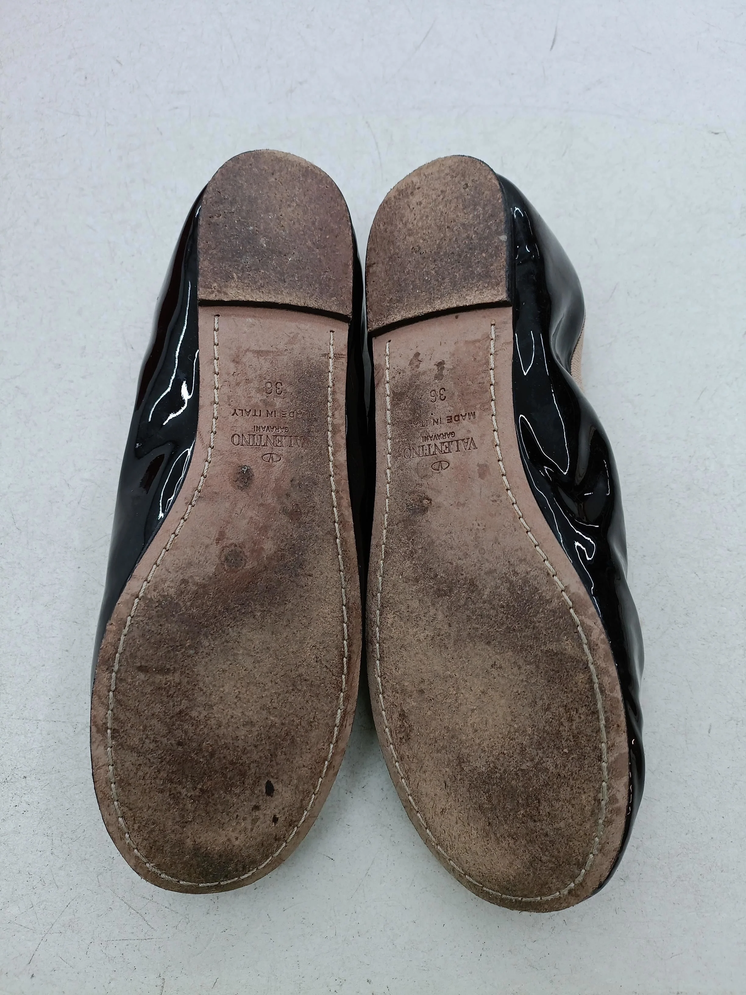 Valentino Women's Flat Shoes UK 3 Black 100% Leather Ballet - Image 7