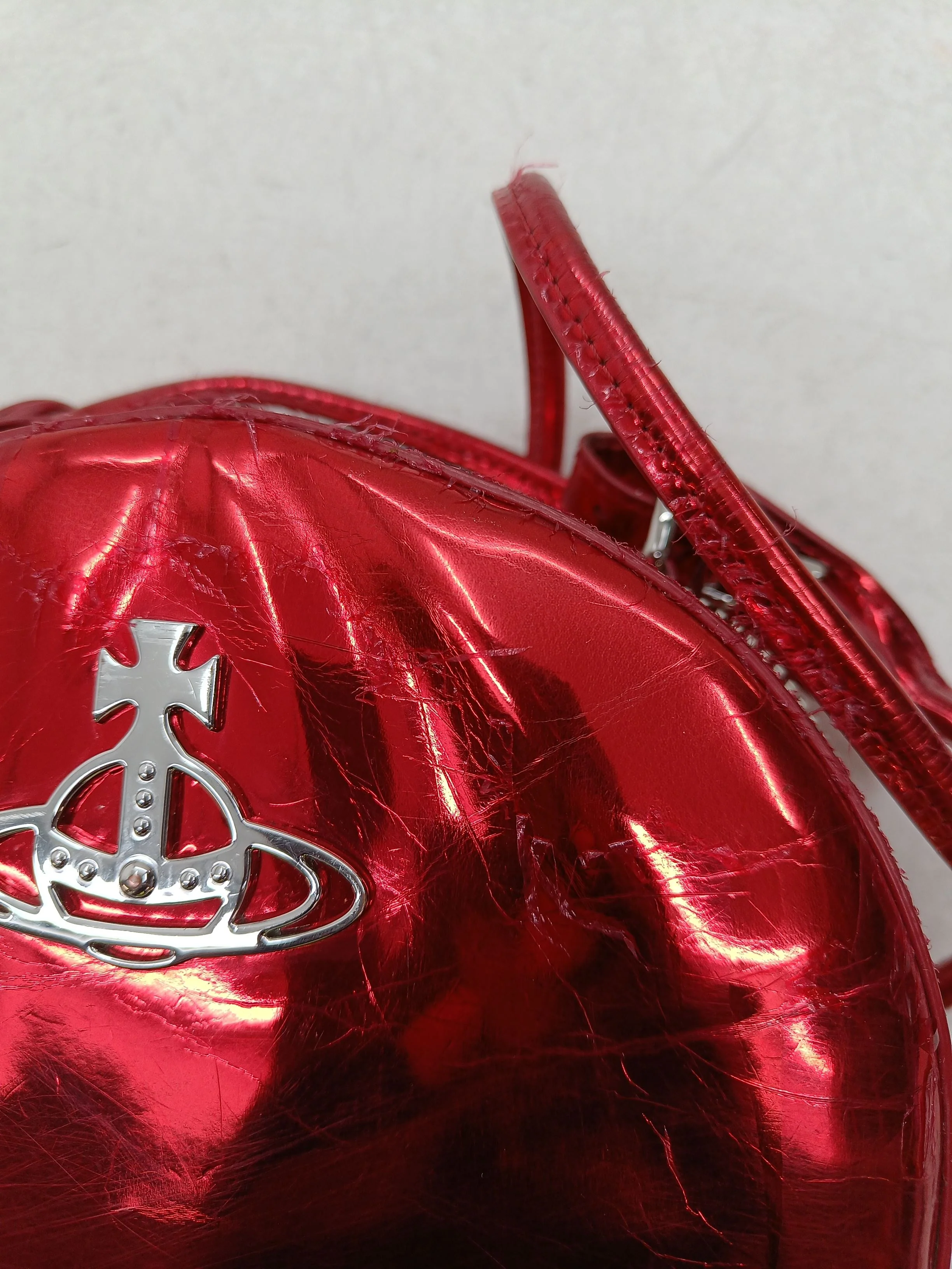 Vivienne Westwood Women's Bag Red 100% Faux Leather Crossbody - Image 6