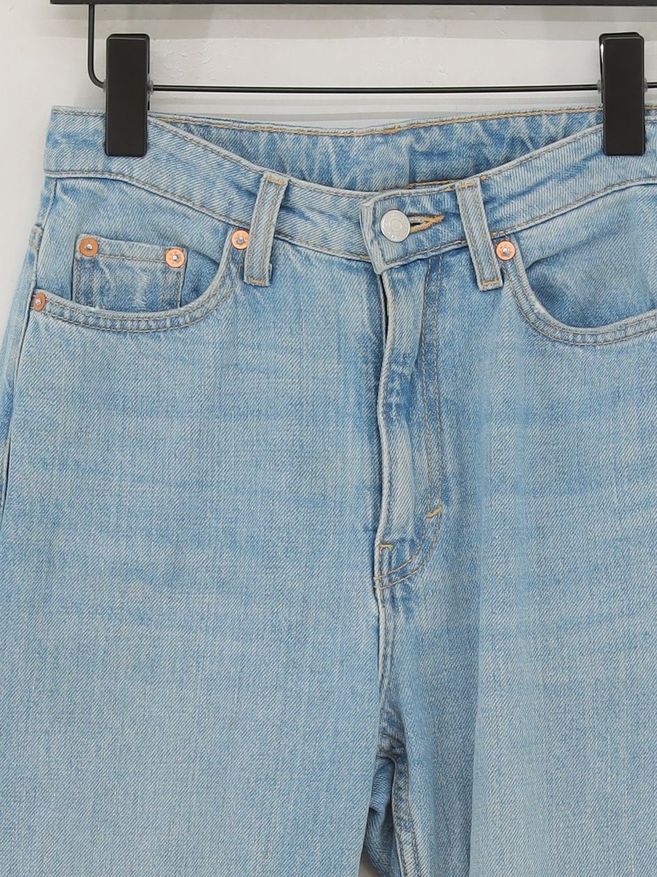 Weekday Women's Jeans W 26 in; L 30 in Blue 100% Cotton Straight - Image 3