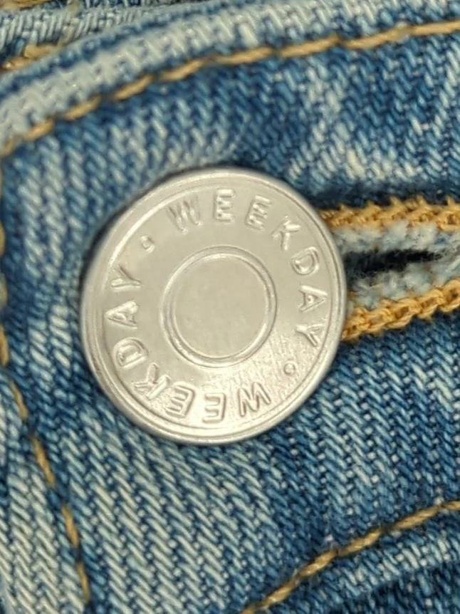 Weekday Women's Jeans W 26 in; L 30 in Blue 100% Cotton Straight - Image 6